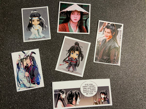 Sticker Pack 6 - The Untamed - Mo Dao Zu Shi - Wei Wu Xian / Wei Ying / Yiling Patriarch - Lan Wang Ji / Lan Zhan